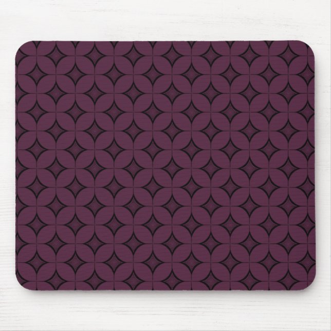 Uptown Retro Mousepad, dunkel Lila Mousepad (Vorne)