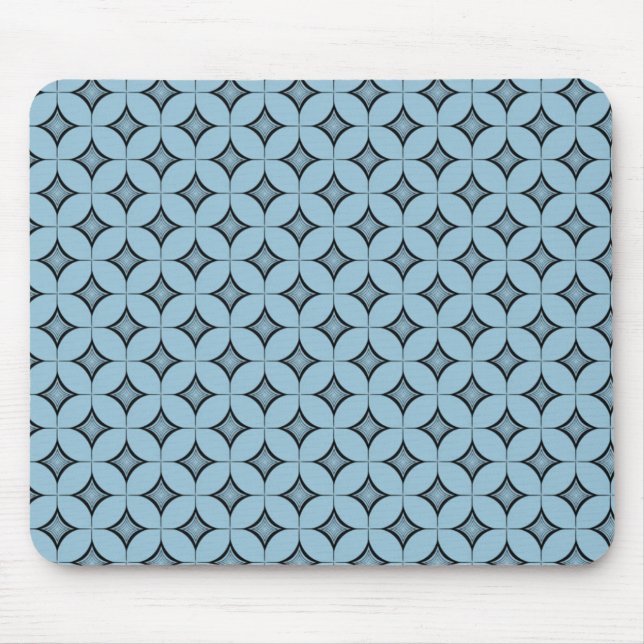 Uptown Retro Mousepad, Light Blue Mousepad (Vorne)