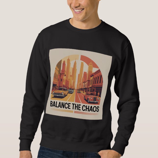 Uptown-Träume, Downtown-Stress New York Sweatshirt (Vorderseite)