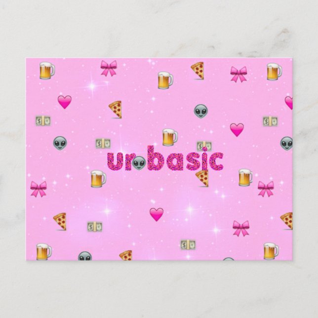 Ur Basic/Emoji Postkarte (Vorderseite)