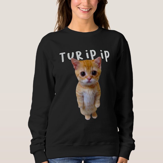Ur Ip Ip El Gato Meme Sad Crying Cat Munchkin Kitt Sweatshirt (Vorderseite)