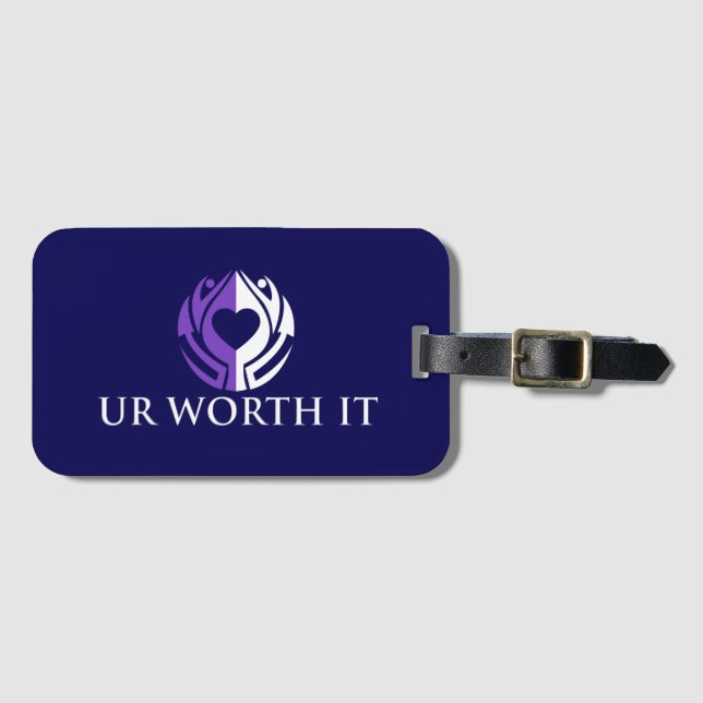 UR Worth It Gepäckanhänger (Vorderseite (Horizontal))