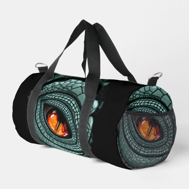 Uraechsen-Raubtierauge Duffle Bag (Rechte Ecke)