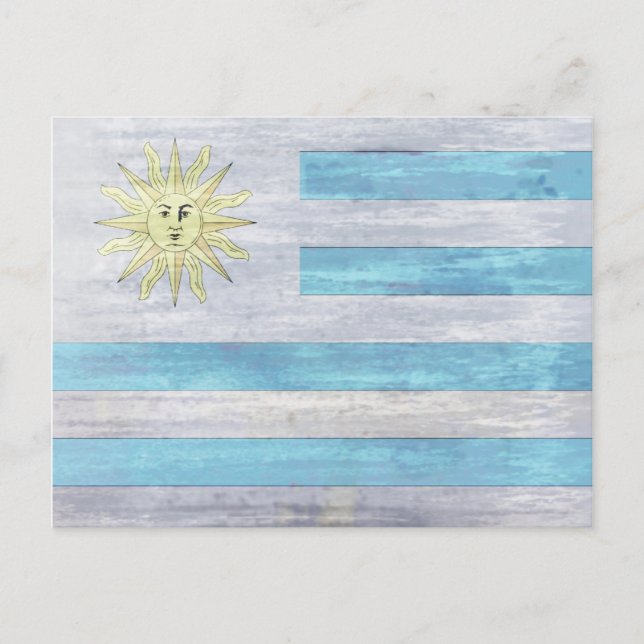 Uraguay-Flagge Postkarte (Vorderseite)