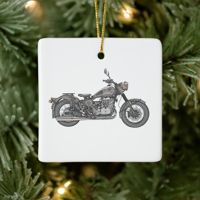 Ural Motorrad Keramik Weihnachten Ornament (Baum)