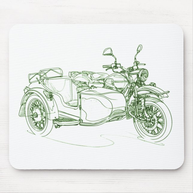 Ural Retro rotes im Oktober 2010 Mousepad (Vorne)