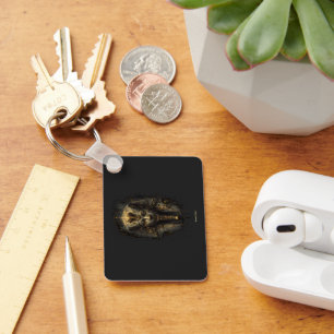 Uralte Bosheit Ägyptischer Pharao Schwarz Schlüsselanhänger