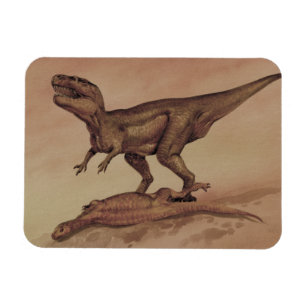 Uralte Dinosaurier, fleischfressender Giganotosaur Magnet