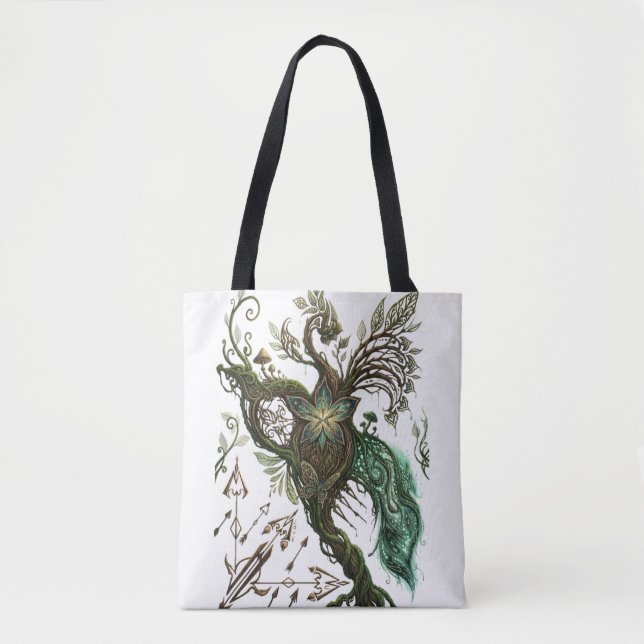 Uralter Naturgeist Mythologische 3D-Illustration (Vorderseite)