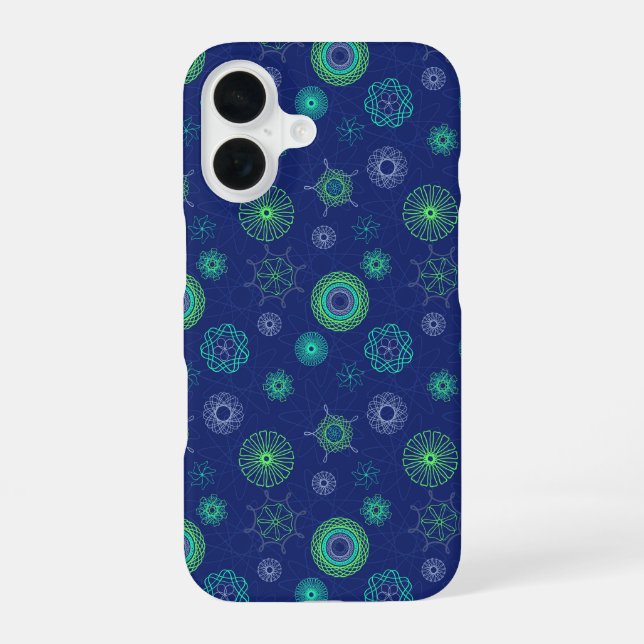 Uranglühen iPhone 16 Hülle (Rückseite)