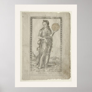 Urania - Renaissance-Astronomie-Kunst von Tarocchi Poster