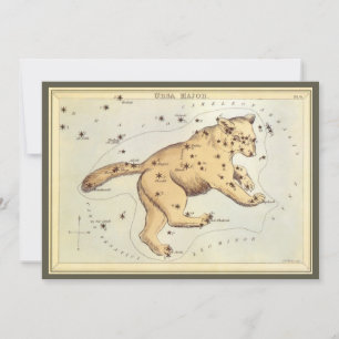 Urania-Spiegel, Vintage Astronomie-Himmelskarte