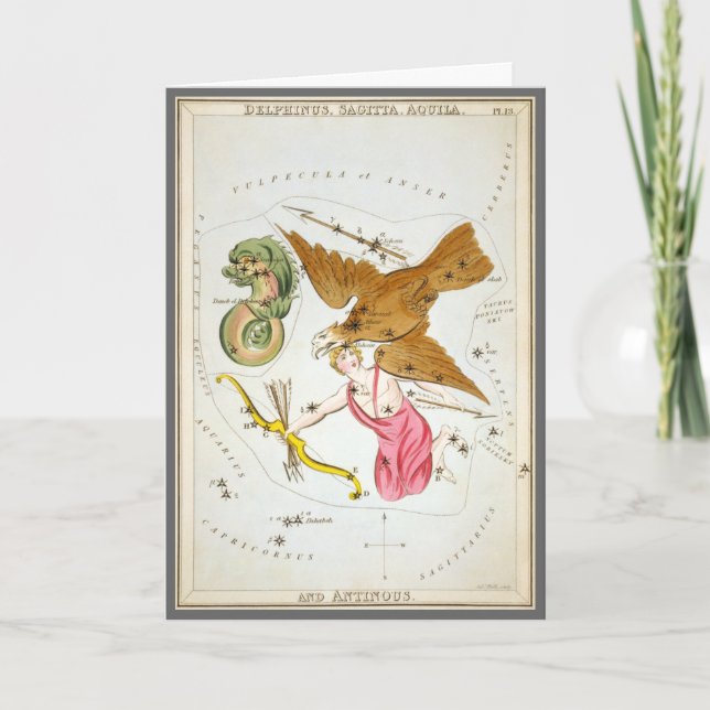 Urania-Spiegel, Vintage Astronomie-Himmelskarte Karte (Vorderseite)