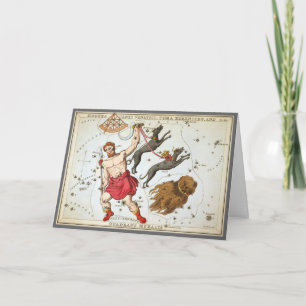 Urania-Spiegel, Vintage Astronomie-Himmelskarte Karte