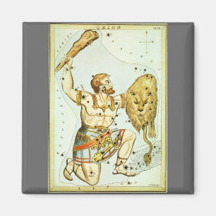 Urania-Spiegel, Vintage Astronomie-Himmelskarte Magnet