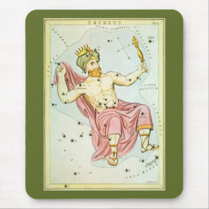 Urania-Spiegel, Vintage Astronomie-Himmelskarte Mousepad