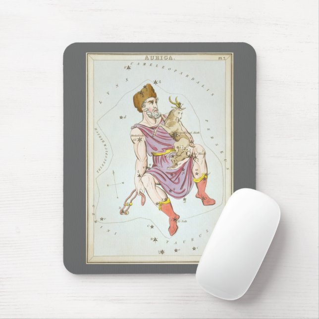 Urania-Spiegel, Vintage Astronomie-Himmelskarte Mousepad (Mit Mouse)