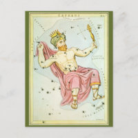 Urania-Spiegel, Vintage Astronomie-Himmelskarte