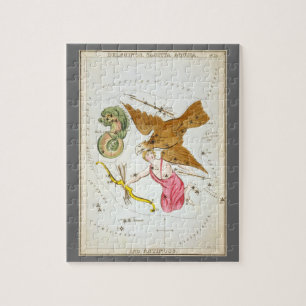 Urania-Spiegel, Vintage Astronomie-Himmelskarte Puzzle