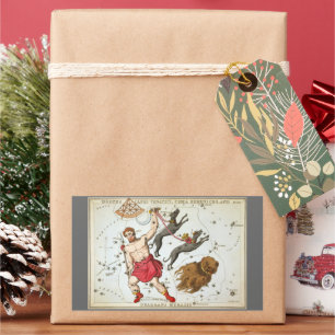 Urania-Spiegel, Vintage Astronomie-Himmelskarte Rechteckiger Aufkleber