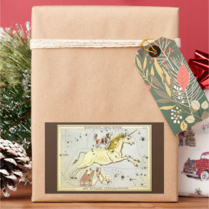 Urania-Spiegel, Vintage Astronomie-Himmelskarte Rechteckiger Aufkleber