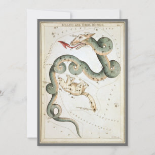 Urania's Mirror, Vintage-Astronomie-Himmelskarte Einladung