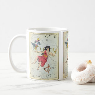 Urania's Mirror, Vintage Astronomiekarte des Himme Kaffeetasse