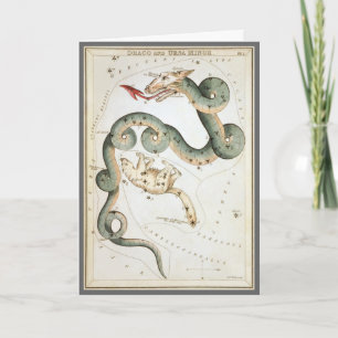 Urania's Mirror, Vintage Astronomiekarte des Himme Karte