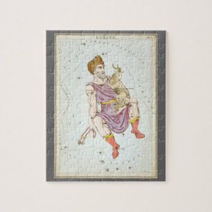 Urania's Mirror, Vintage Astronomiekarte des Himme Puzzle
