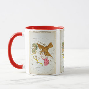 Urania's Mirror, Vintage Astronomiekarte des Himme Tasse
