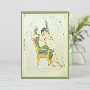 Urania's Spiegel, Vintage-Astronomie-Himmelsatlas Einladung