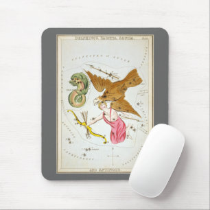 Urania's Spiegel, Vintage-Astronomie-Himmelsatlas Mousepad