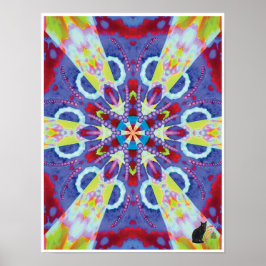 Uranische Kinetic Collage Kaleidoscope Poster