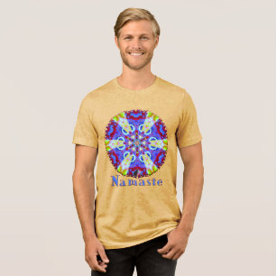 Uranisches Namaste-Kaleidoskop Tri-Blend Shirt