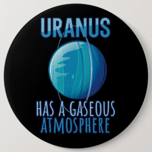 Uranus hat eine gasförmige Atmosphäre Astronomie A Button