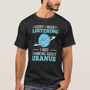 Uranus Planet Ring Solar System Gas Atmosphere Wel T-Shirt