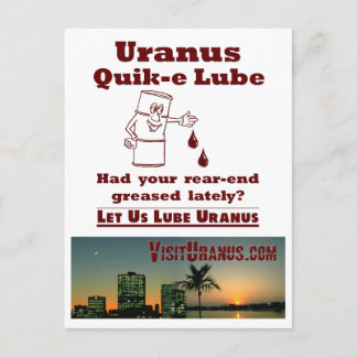 Uranus Quik-e Lube Postkarte