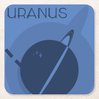 Uranus-Raum-Untersetzer Rechteckiger Pappuntersetzer