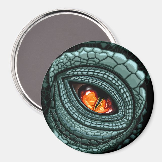 Urauffassung Reptil Raubtier Auge Magnet (Vorderseite/Rückseite)