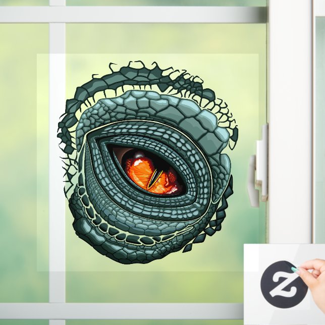 Urauge Reptilien-Räuber Fensteraufkleber (Zuhause)