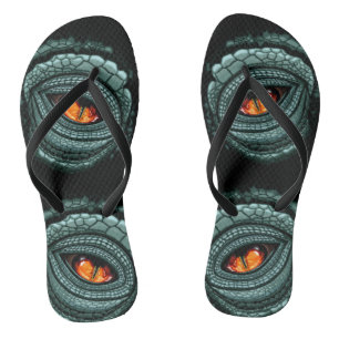 Urauge Reptilien-Räuber Flip Flops