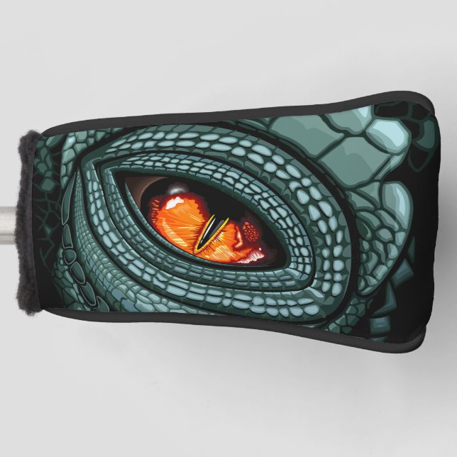 Urauge Reptilien-Räuber Golf Headcover (Vorderseite)