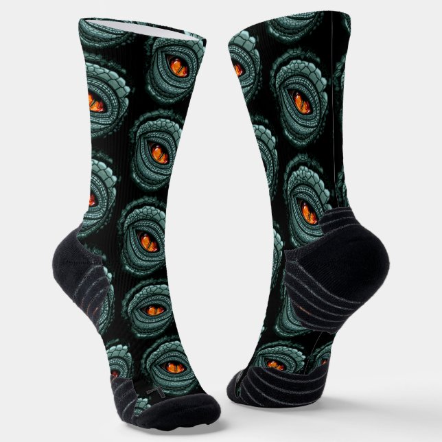 Urauge Reptilien-Räuber Socken (Gewinkelt)