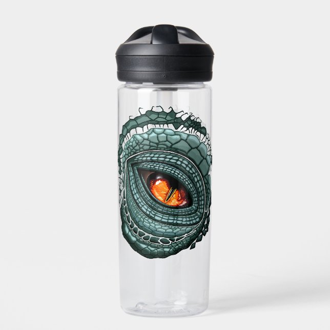 Urauge Reptilien-Räuber Trinkflasche (Vorderseite)