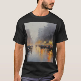 Urban Abend Rain Szene T-Shirt
