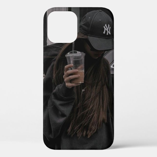 Urban Aesthetic iPhone 12 Case | NY Cap Moody Girl (Rückseite)