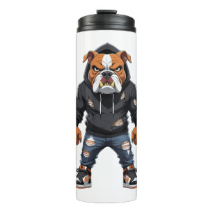Urban Alpha Bulldog - Street Style Mascot Thermosbecher