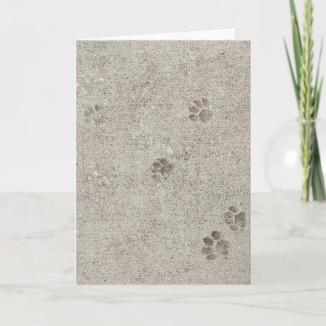 Urban Archaeology, Pawprint #2 Blank Greeting Card Karte (Vorderseite)