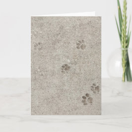 Urban Archaeology, Pawprint #2 Blank Greeting Card Karte