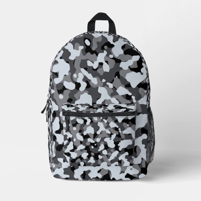 Urban Arctic Camouflage Pattern Bedruckter Rucksack (Vorderseite)